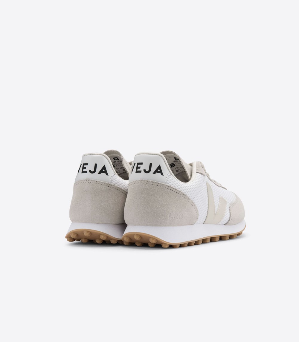 Veja Trainers Mens White/Beige - Rio Branco Alveomesh - WVUX-93457